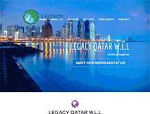 Tablet Screenshot of legacyqatar.com